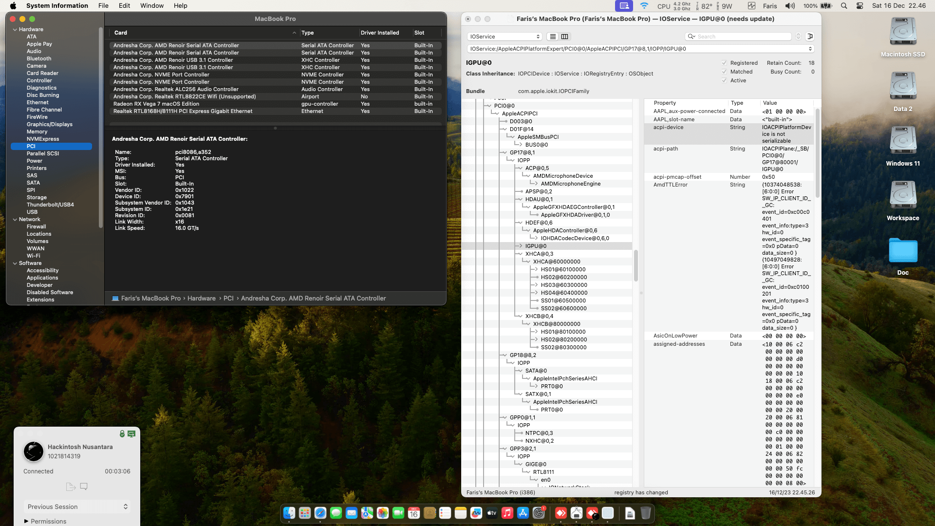 Asus TUF A15 FX506IU R766B7T [AMD Ryzen 7 4800H + Radeon RX Vega 7 + I2C]   OpenCore 1